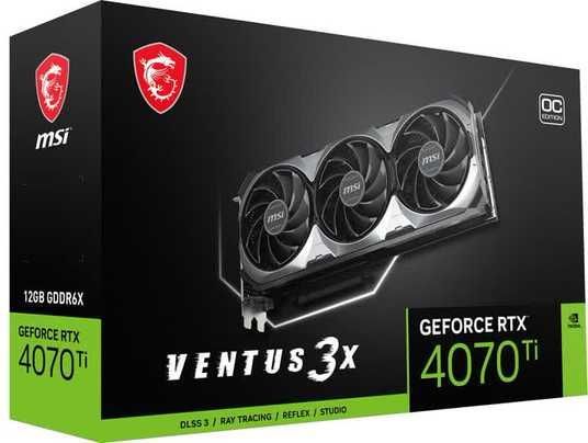 Видеокарта MSI GeForce RTX 4070 Ti Ventus 3X / 12 ГБ / GDDR6X