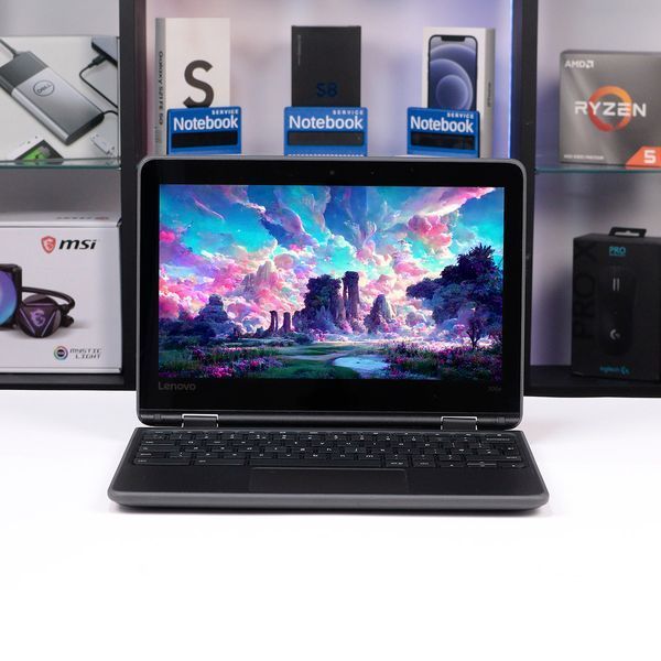 Ноутбук Lenovo ChromeBook 300e 11.6" WXGA MediaTek MT8173 Imagination PowerVR GX6250 RAM 4 ГБ SSD 32 ГБ БВ 666372/1 фото