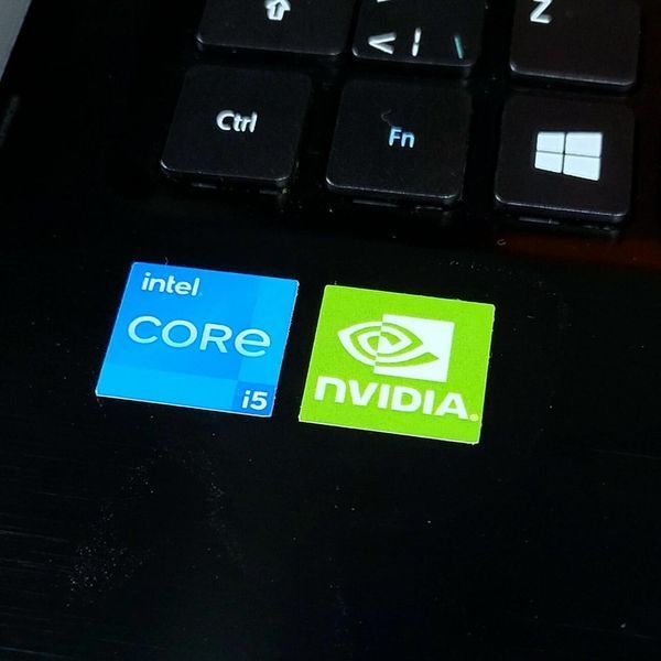 Набор наклеек для ноутбука Core i5, Core i7, AMD Radeon, Nvidia, Full HD 20000001100 фото