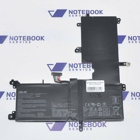 Asus VivoBook Flip 14 TP410UA 410UF 410UR Q405UA B31N1705 (Знос 35%) аккумулятор, батарея 377723 фото