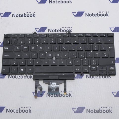 Клавіатура Dell Latitude 5400 5401 5410 5411 07D2R0 QWERTY EN Трекпойнт Підсвітка 300009360 фото