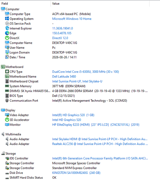 Материнская плата Dell Latitude 5480 (CDP70 LA-E081p 2.0(A01) / i5-6300U) Гарантия 300008706 фото