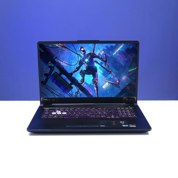 БУ игровой ноутбук Asus TUF Gaming A17 FA706IC 17.3" FHD 144 Гц Ryzen 7 4800H (2.9-4.2ГГц) NVIDIA GeForce RTX 3050 4 ГБ RAM 16 ГБ 256 ГБ SSD 767673 фото