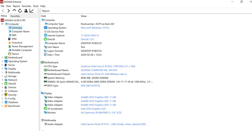 Материнська плата Asus X412UA X412UF X412FA X412U (60nb0l90-mb1023 / i3-8145U / 4GB) Гарантiя 2000000474816 фото