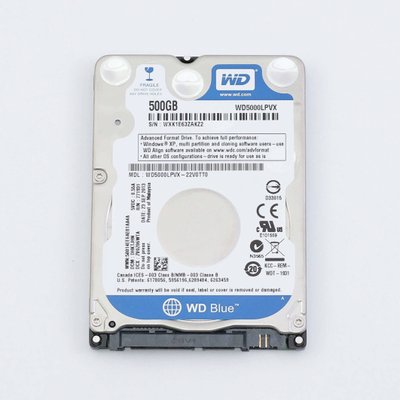 Жорсткий диск HDD Western Digital 500GB 5400rpm 8Mb 2.5" SATA III WD5000LPVX-22V0TT0/1 409764 фото