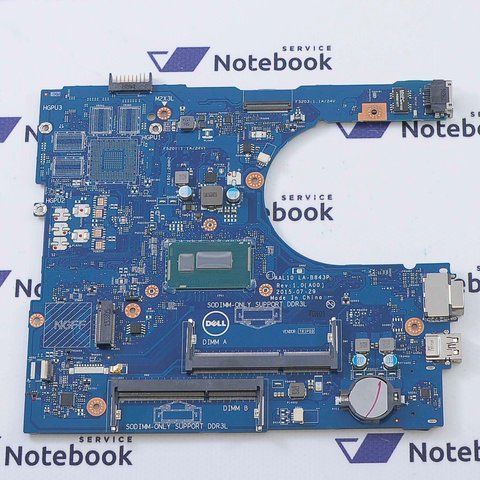 Материнская плата Dell Inspiron 5458 5558 5758 3458 3558 (aal10 la-b843p / i3-4005U) Гарантия 2000000534756 фото