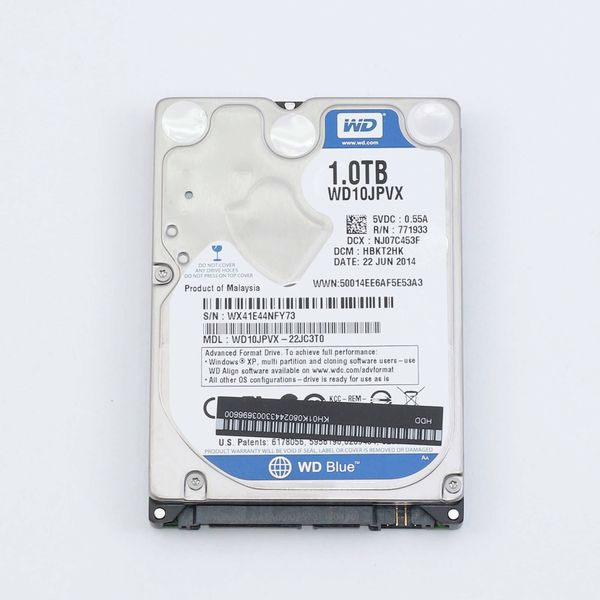 Жесткий диск HDD Western Digital 1TB 5400rpm 8Mb 2.5" SATA III WD10JPVX-22JC3T0/1 409696 фото