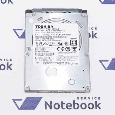 Жесткий диск HDD Toshiba 500GB 5400rpm 8MB MQ01ABF050 2.5" SATAIII 537696 фото