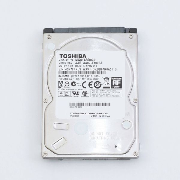 Жорсткий диск HDD Toshiba 750GB 5400rpm 8Mb 2.5" SATA III MQ01ABD075 HDKBB97R0A01 S 409702 фото
