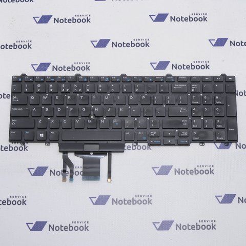 Клавіатура Dell E5550 E5570 E5580 Precision 15 3000 17 7000 0TF5M0 QWERTY EN Підсвітка Трекпойнт 300007430 фото