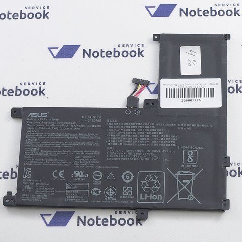 Аккумулятор Asus ZenBook UX560UA UX560UAK Q504UA B41N1532 (Износ 0-5%) 300001156 фото