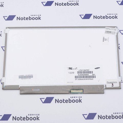 Samsung LTN116AT07-H01 (11.6", 1366*768, Матова, LVDS, 40pin, Slim) Матриця 473833 фото