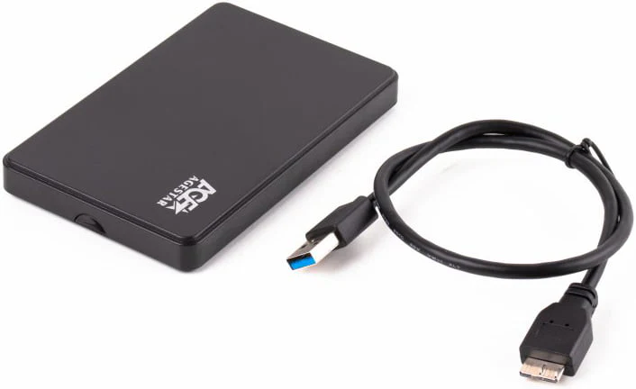 Кишеня зовнішня AgeStar 2.5" | USB 3.2 | 12.5mm / 15mm HDD / SSD | Transparent 451299 фото