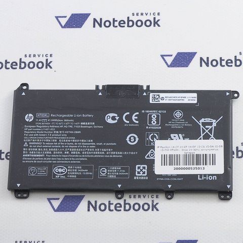Батарея HT03XL Акумулятор HP Pavilion 14-CE 14-CF 14-DF 15-CS 15-DA 15-DB 15-DW Знос 21-30% 2000000525013 фото