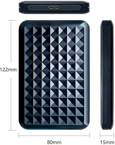 Кишеня зовнішня Dynamode 2.5" | SATA HDD / SSD | USB 3.0 Black 577463 фото