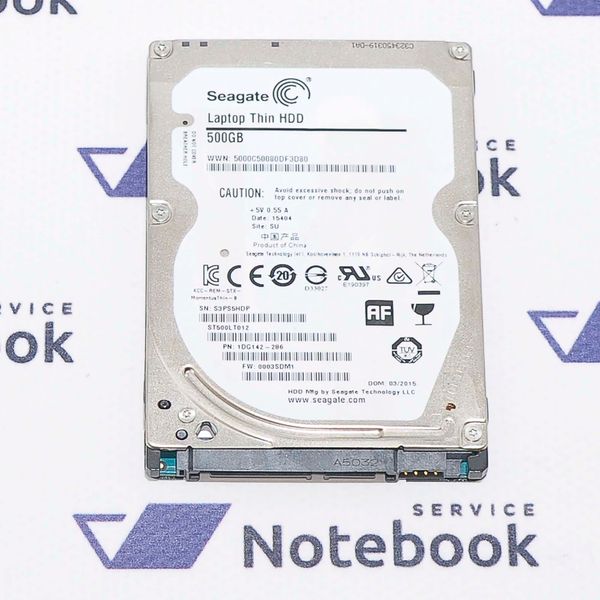 Жесткий диск HDD Seagate Laptop HDD 500GB 5400rpm 16MB ST500LT012 2.5 SATA II 537702 фото