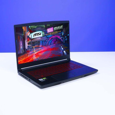 БВ ігровий ноутбук MSI GF63 Thin 15.6" Full HD 60 Гц Intel Core i5-11400H (2.70 - 4.50 ГГц) NVIDIA GeForce GTX 1650 Max-Q 4 ГБ RAM 8 ГБ 512 ГБ SSD 783178 фото