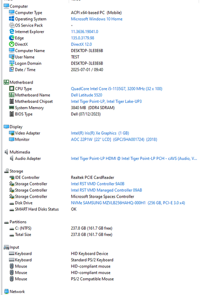 Материнська плата Dell Latitude 5520 (SouthPeak15 TGL MB 8L / 19819-1 / i5-1135G7) Гарантія 300002177 фото