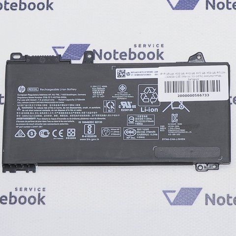 Батарея RE03XL Акумулятор HP ProBook 450 G7 455 G7 3750mAh 11.55V 45Wh Знос 11-20% 2000000566733 фото