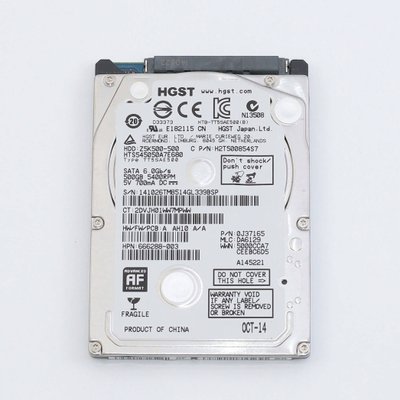Жорсткий диск HDD HGST 500GB 5400rpm 8Mb 2.5" SATA III Z5K500-500 H2T500854S7 0J37165 409306 фото