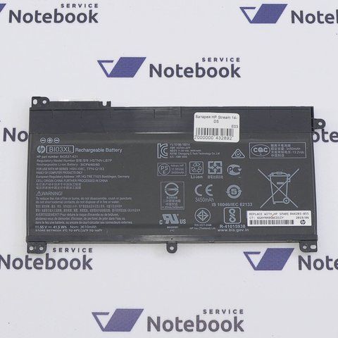 HP Stream 14-DS 14-AX 13-U 14-CB BI03XL акумулятор, батарея 432892 фото